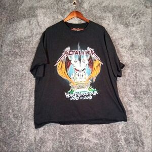 Metallica band tee world tour 2018-2019 men's 3X